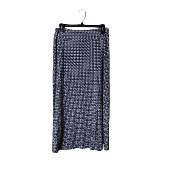 Talbots Women’s Maxi Skirt Size SP Long Beachy Stretch Geometric Artsy N… - Picture 3 of 7